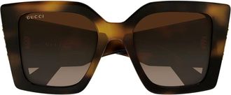 Gucci Sunglasses, unisex, Brown, Size: 51 MM Cat-eye Sunglasses