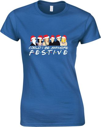 Generic Could I Be Anymore Festive Friends Drama Inspired Merry Christmas Ladies T Shirt Santa T.V Show Gift for GF/BF Gift for Friends Birthday Xmas Womens G