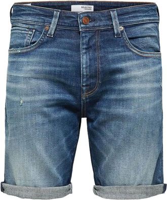 Selected Korte Broeken, Heren, Blauw, L, Denim, Denim Shorts
