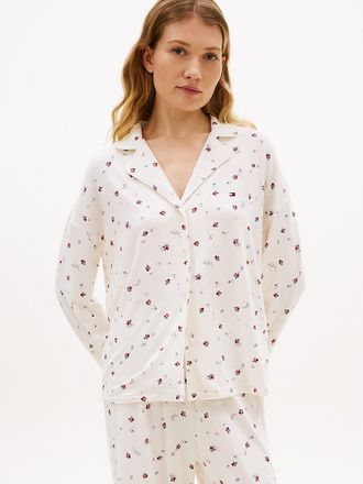 Tommy Hilfiger Womens Floral Print Sleep Shirt - Multi - XL