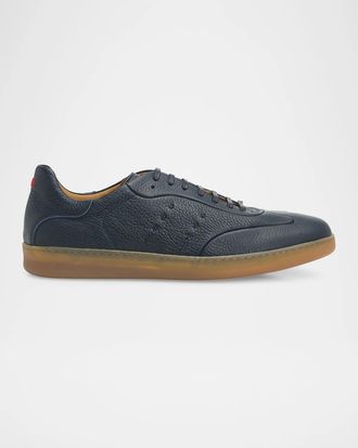 Kiton Men & apos;s Deerskin T-Toe Low-Top Sneakers