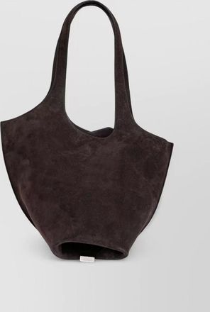 The Attico medium suede shoulder bag