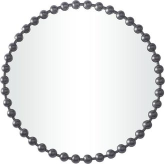 CosmoLiving by Cosmopolitan Cosmoliving By Cosmopolitan Metal Wall Mirror With Beaded Detailing