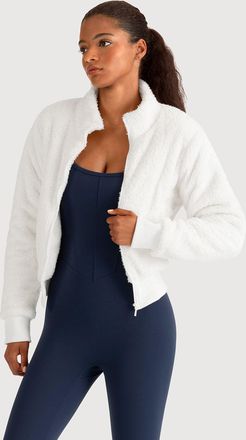 Bloch Ladies Apex Sherpa Jacket, White