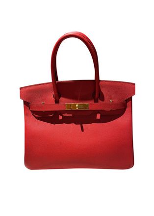 Herm&egrave;s Birkin 30 Retourne in Rouge Tomate Epsom Leather with Gold Hardware