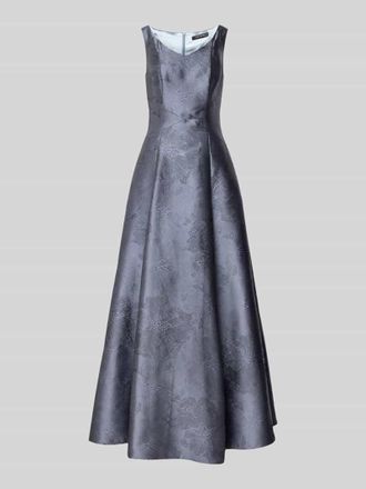 Swing Regular Fit Abendkleid mit floralen Allover-Design in Bleu, Gr&ouml;&szlig;e 34