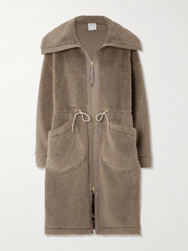 Cappotto Oversize In Pile Logan - Marrone