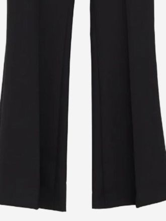 Frankie Shop Flared Wool Blend Trousers - Black