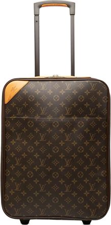 Louis Vuitton 2001 Monogram Pegase 45 reistas - Bruin