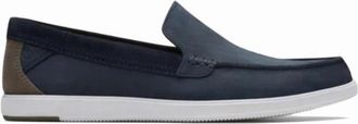 Clarks Slip-On Mocassin Zomerschoen - Heren - Loafers - Blauw - 40 1/2 EU - Su&egrave;de - Schoenen