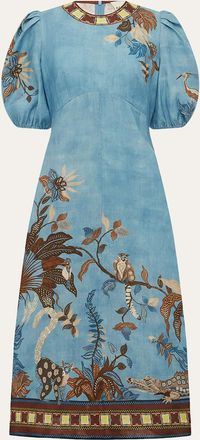 Alemais Georgie Linen Midi Dress