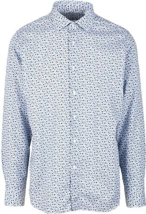 Brio Italiano Brown Sky Blue Patterned Shirt
