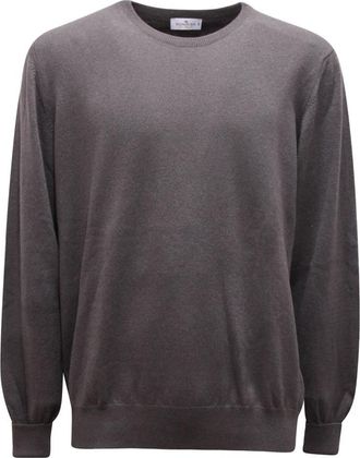 Sonrisa Maglione Cashmere Sweater Mgi 01/L Cash 307 - Heren - Cashmere truien - Grijs - 3XL - Kasjmier - Truien & Vesten