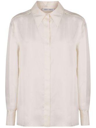 Alberta Ferretti Zijden blouse - Beige