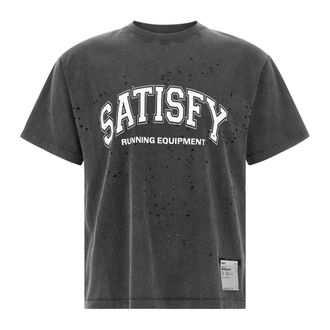 SATISFY Hombre, Camisetas, Negro, Talla: L