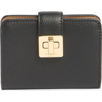 Kate Spade New York phoebe refined leather card case in Black at Nordstrom Rack