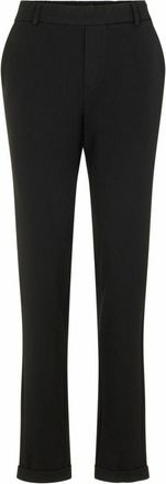 Vero Moda Curve Anzughose VERO MODA CURVE VMCMAYA MW LOOSE SOLID PANT CUR NOOS, Damen, Gr. 44, L&auml;nge 32, schwarz, Web, Obermaterial: 62% Polyester, 33% Viskose, 5% El