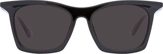 Balenciaga Grey Square Unisex Sunglasses BB0099SA 001 54