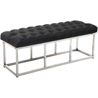 Clp Clp - Taburete Pie De Cama Amun En Tela Gris Oscuro 120 Cm