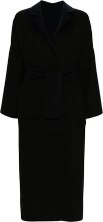 Daniela Gregis belted wool coat - women - Wool - One Size - Black