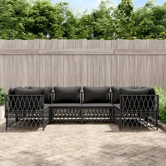 vidaXL Furniture Limited - Juego De Muebles De Jard&iacute;n 6 Pzas Con Cojines