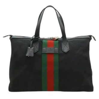 Gucci Pre-owned Tote Bags, unisex, Black, Size: ONE SIZE Pre-owned Vintage Tote Bag