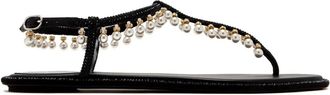 Rene Caovilla Sandali con decorazione - Nero