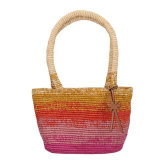 Maneb&igrave; Borsa Tote in Rafia - - Bags - Donna - Multicolore - ONE SIZE