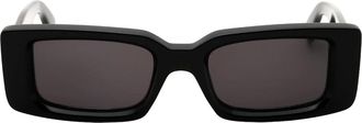 Off-white Womens Off-White Arthur Black Thick Framed Sunglasses - Size: ONE size