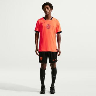 Nike Netherlands 2026 Stadium Home Nike Mens Dri-FIT Soccer Replica Shorts in Black | IB5423-010