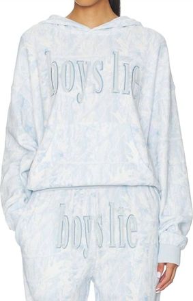 Boys Lie Manhunt Racer Hoodie In Blue