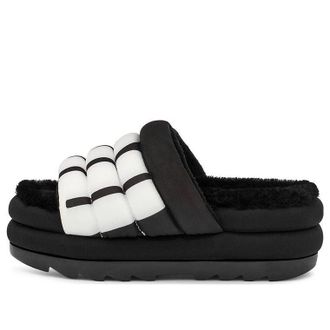 UGG (WMNS) UGG Maxi Slide Logo Black 1127067-BLK