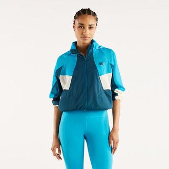 New Balance Donna RC Jacket in Blu, Politessuto, Taglia XL