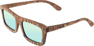 Spectrum Unisex Burrow Wood Polarized Sunglasses - Green - One Size