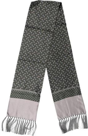Dolce & Gabbana Patterned Fringed Neck Foulard Scarf - Heren - Zijden sjaals - Veelkleurig - ONE Size - Accessoires