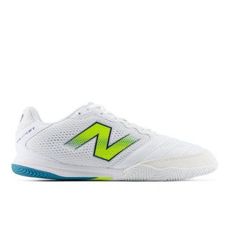 New Balance Unisex Furon Pro IN V9 en Blanco/Verde, Talla 41.5