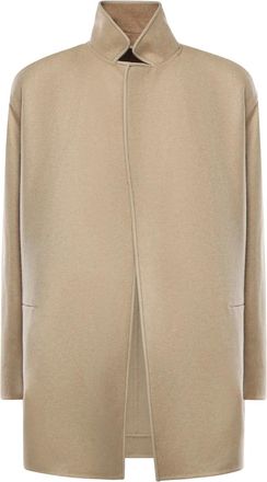 Loro Piana Omkeerbare jas met opstaande kraag - Bruin