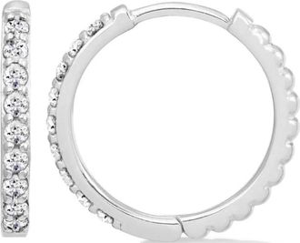 Dower & Hall Orecchini a cerchio Lumiere - Argento