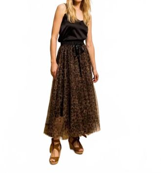 Choklate Paris Aria Tulle Skirt In Leopard