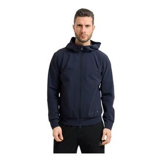 Save The Duck Sweatshirt van stretchstof - Heren - Vesten met rits - Blauw - XL - Hoodies & sweatvesten