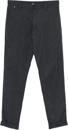 HUGO BOSS Heren, Broeken, Grijs, Maat: W40