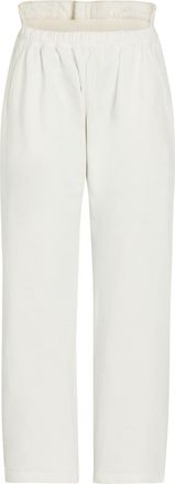 BETTTER Contrasting Denim and Cotton Straight-leg Trousers - White - S (UK8-10 / S)