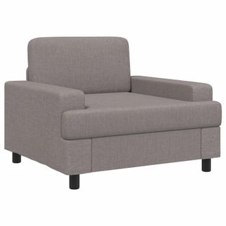 vidaXL Sill&oacute;n Gris Topo Tela Vidaxl