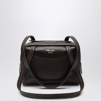 Prada Carry mini antique leather bowling bag