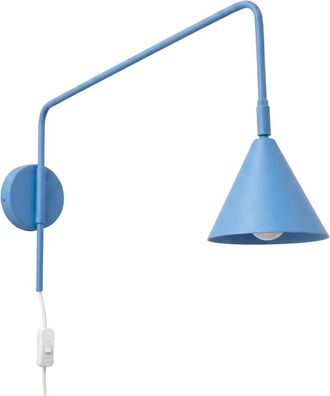 Sollux Lighting Aplique de pared azul claro acero alt. 30 cm