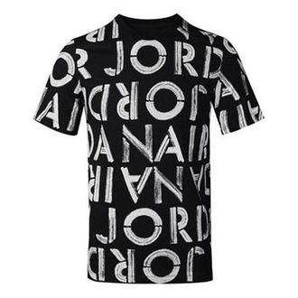 Nike Jordan Air Jordan AS M J LBRAND SS AOP CREW T-shitr Black CN3587-010