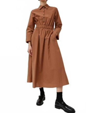 No.6 Store Crosby Midi Dress In Tan