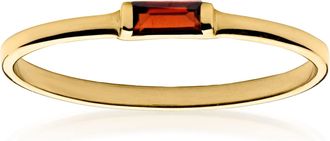 RS Pure by Ross-Simons Garnet Ring in 10kt Yellow Gold