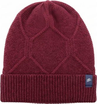 United By Blue The Softest Ultra cozy Yak Yarn with Diamond Cable Knit Beanie in Wine at Nordstrom