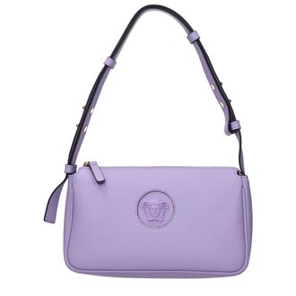 Versace Damens Umh&auml;ngetasche aus lila/lila Leder